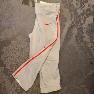Nike Boys baseball pants, size Medium,  grey with red piping